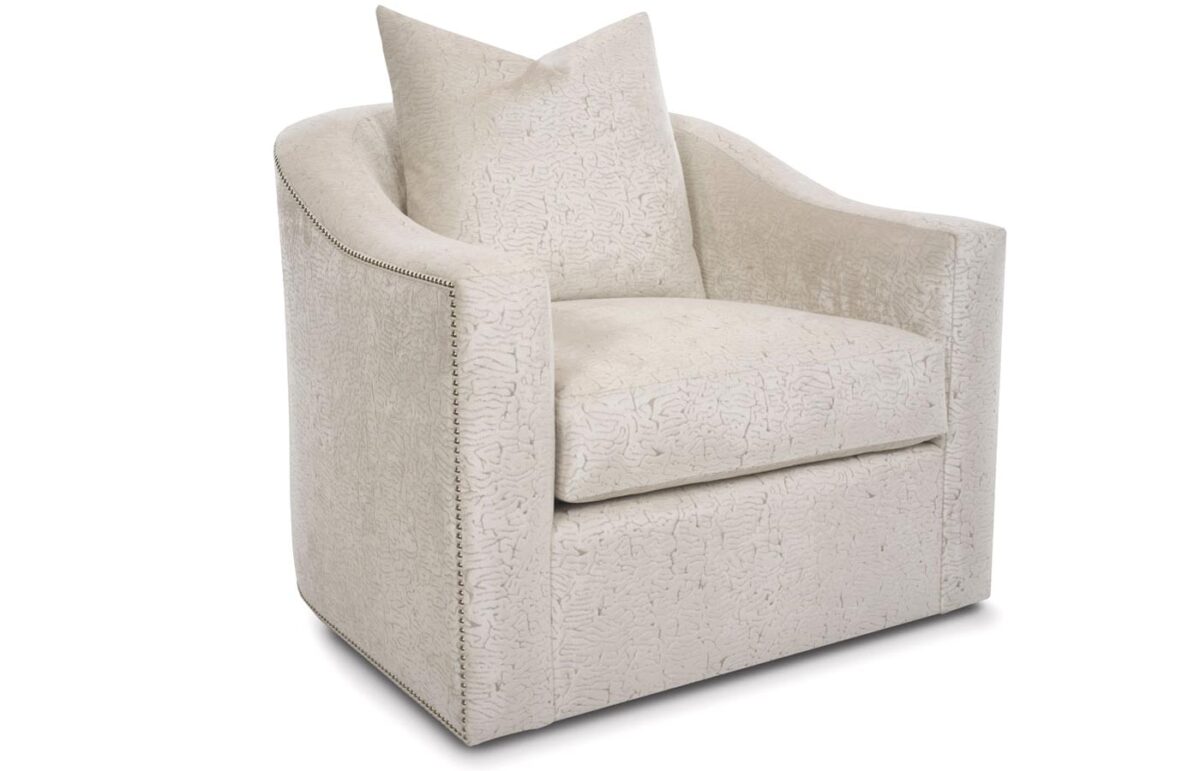 Caiden  Upholstered Chair & Swivel Chair (With Optional Decorative Nails)