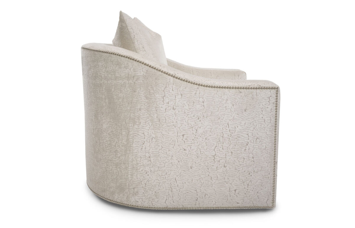 Caiden  Upholstered Chair & Swivel Chair (With Optional Decorative Nails) - Image 3