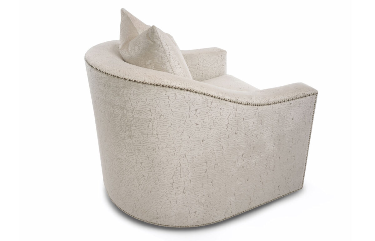 Caiden  Upholstered Chair & Swivel Chair (With Optional Decorative Nails) - Image 7