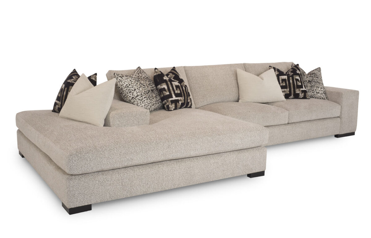 Carbon (Wood Leg) 2pc Island Sectional
