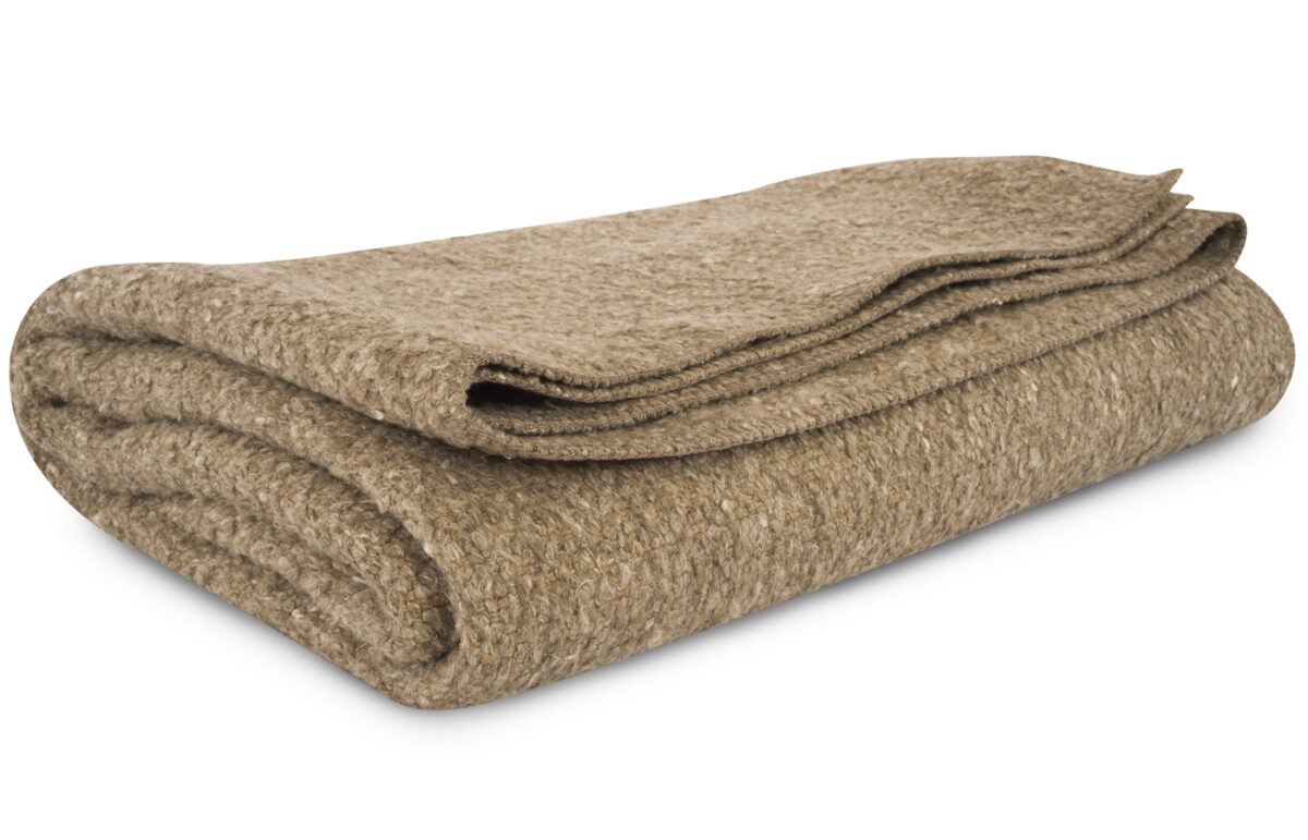 Linen Blend Blanket (Mineral)