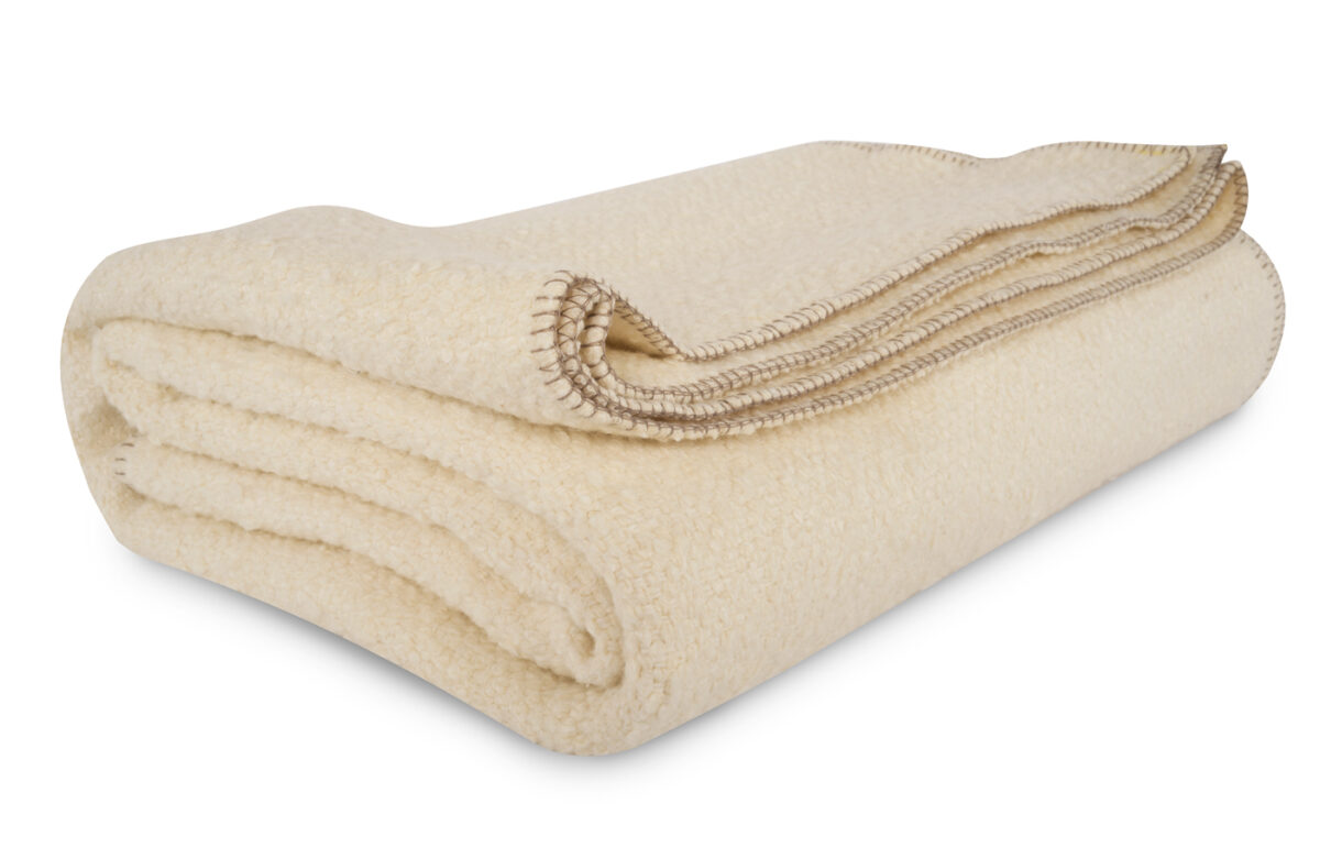 Linen Blend Blanket (Powder)