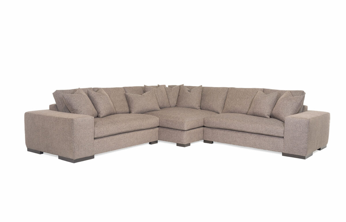 Carbon (Wood Leg) 3pc Corner Chaise Sectional