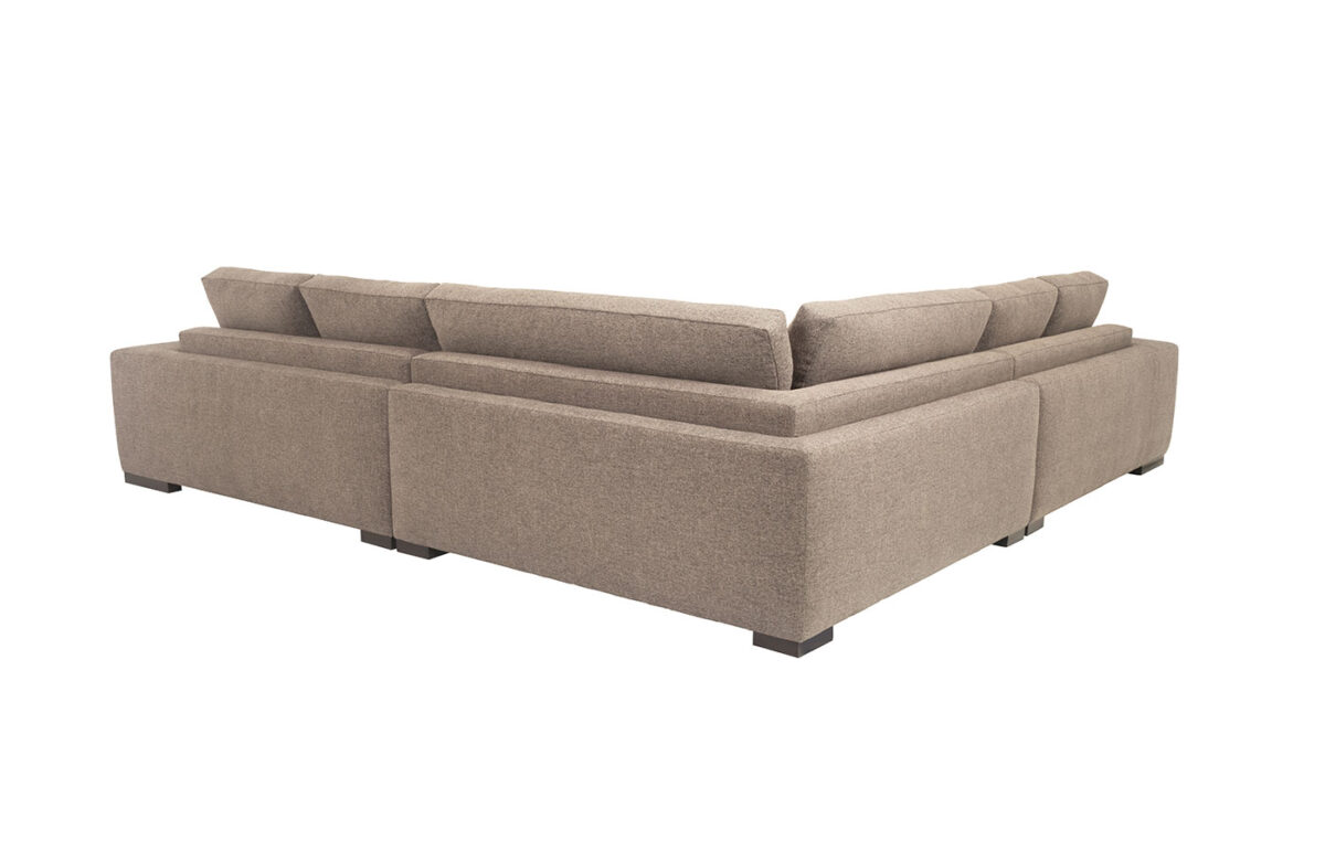 Carbon (Wood Leg) 3pc Corner Chaise Sectional - Image 3