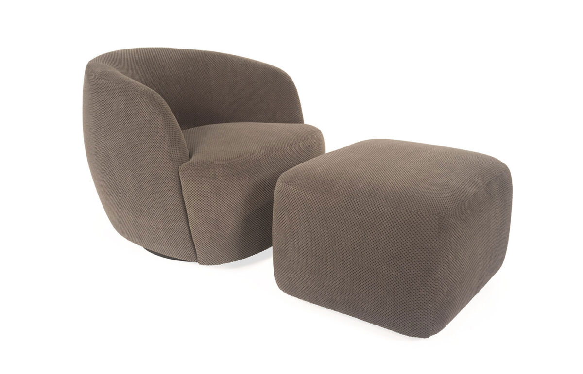 Idole Chair & Swivel Chair (With Ottoman)