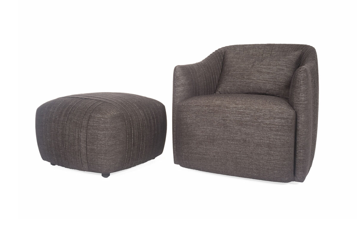Viki Chair & Swivel Chair (with Ottoman) - Image 2