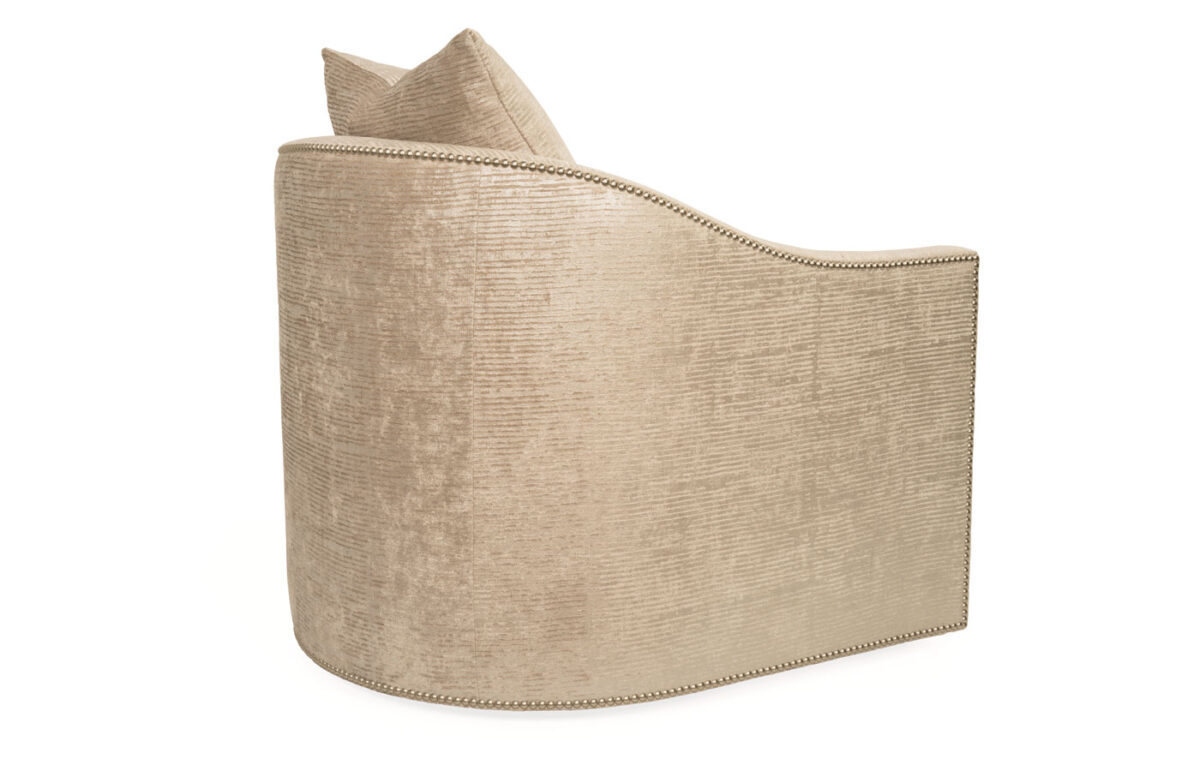 Caiden Upholstered Petite Chair & Swivel Chair (With Optional Decorative Nails) - Image 7