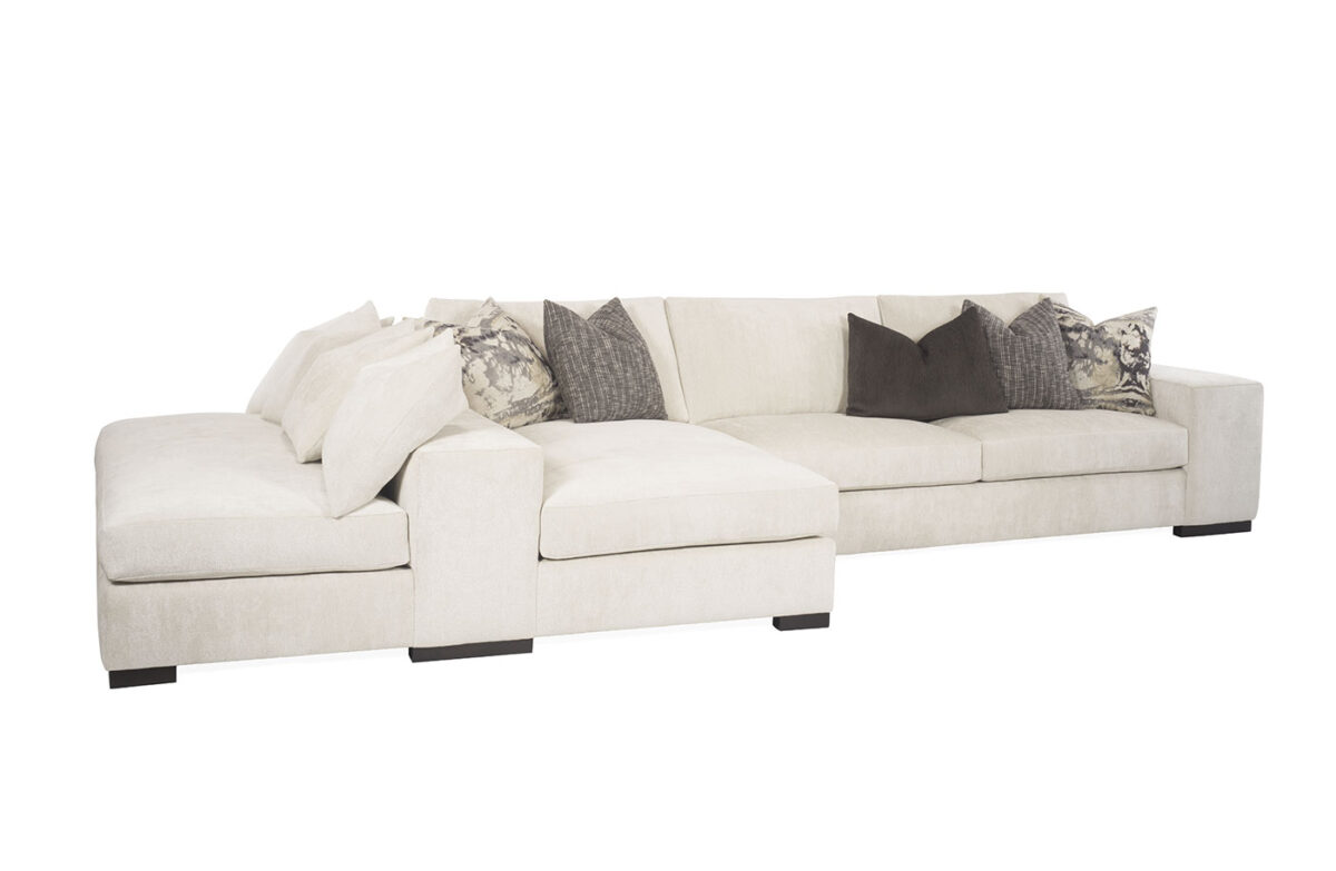 Carbon (Wood Leg) 2pc Peninsula Sectional