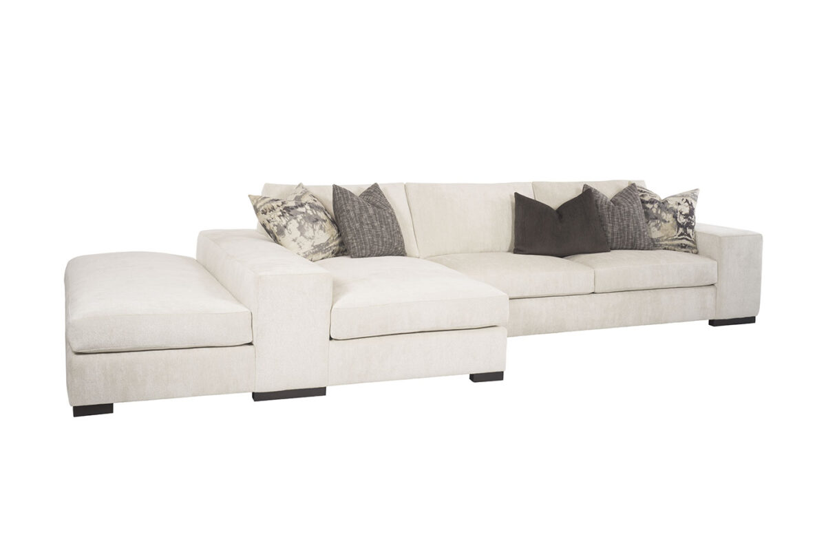 Carbon (Wood Leg) 2pc Peninsula Sectional - Image 2