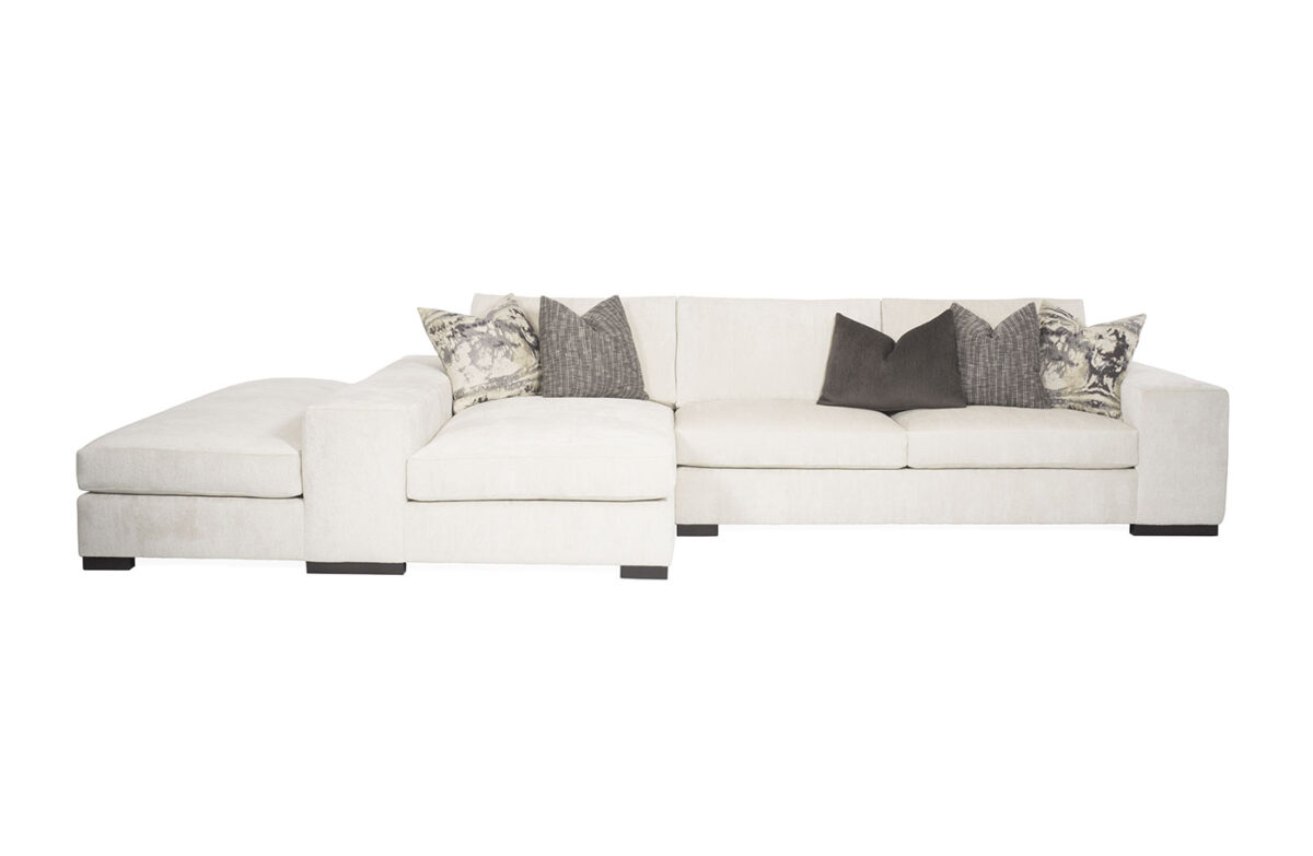 Carbon (Wood Leg) 2pc Peninsula Sectional - Image 4