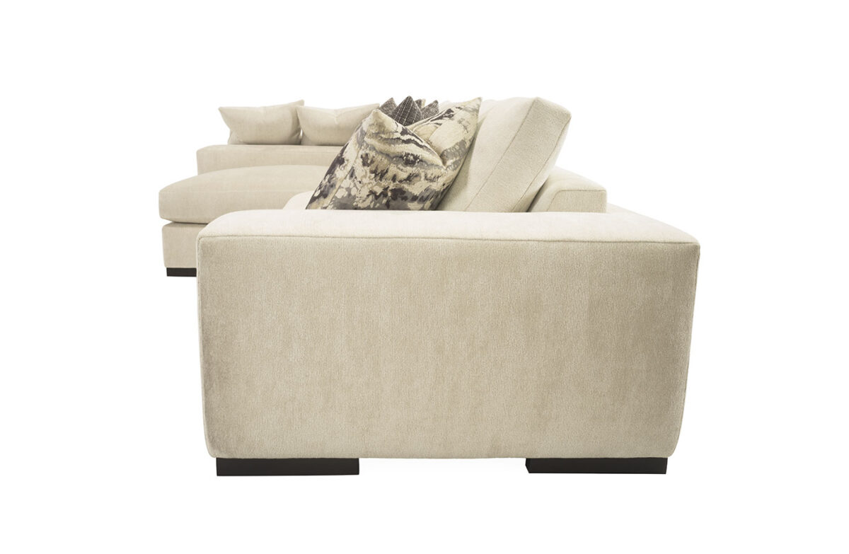 Carbon (Wood Leg) 2pc Peninsula Sectional - Image 6