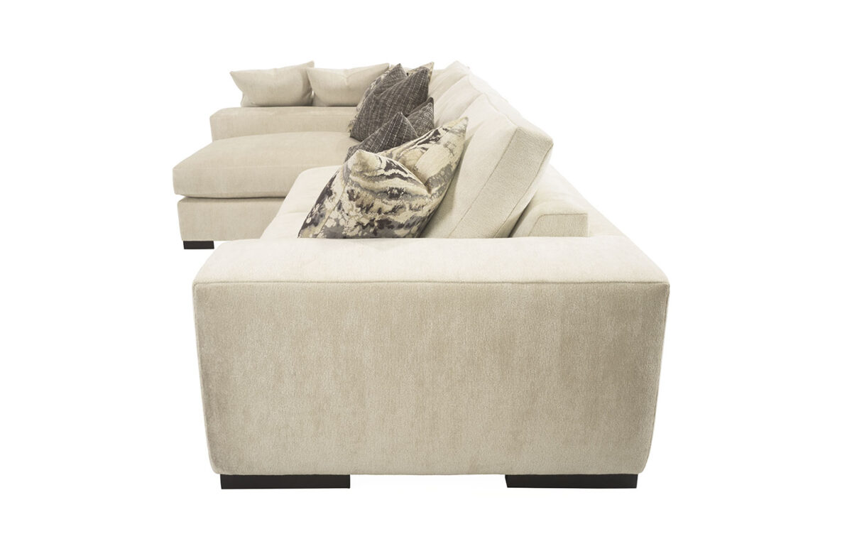 Carbon (Wood Leg) 2pc Peninsula Sectional - Image 9