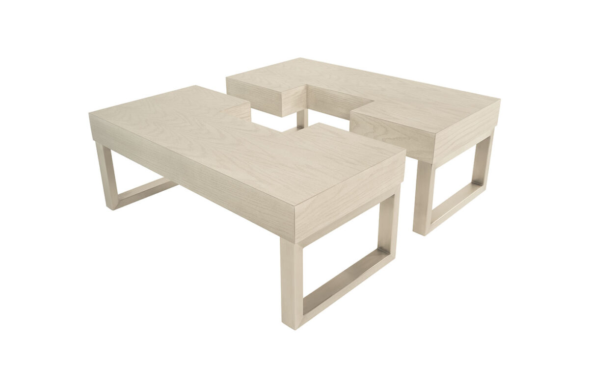 Santorini (Plated Base) 2pc Cocktail Table