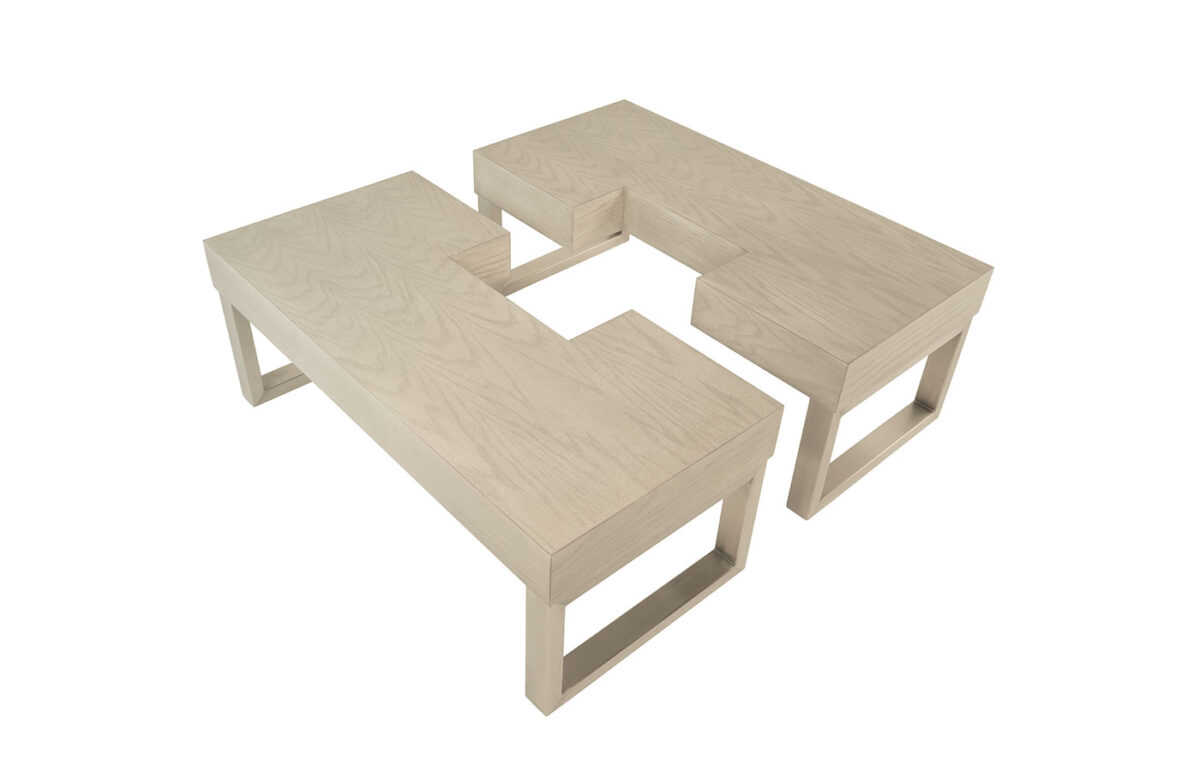 Santorini (Plated Base) 2pc Cocktail Table - Image 3