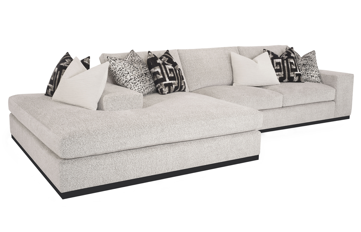 Carbon (Wood Base) 2pc Island Sectional