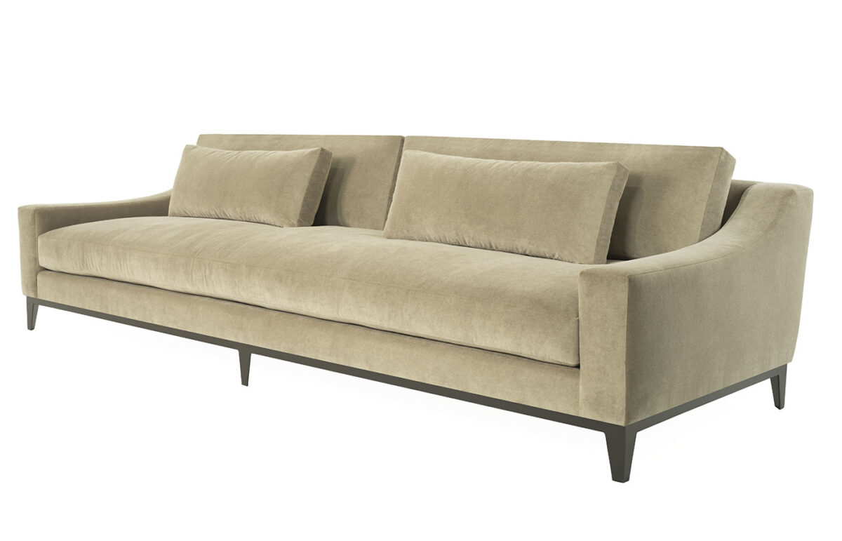 Boulevard (Iron Base) 46"D Sofa (2/1) (Velvet)