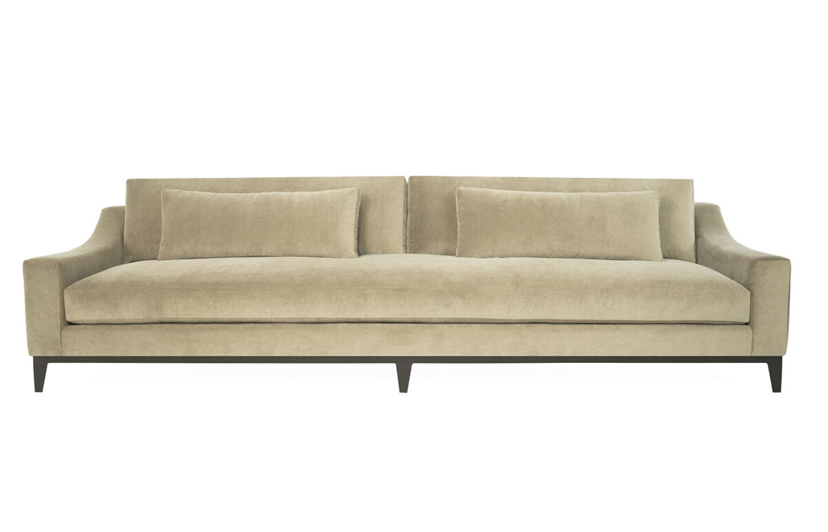 Boulevard (Iron Base) 46"D Sofa (2/1) (Velvet) - Image 2
