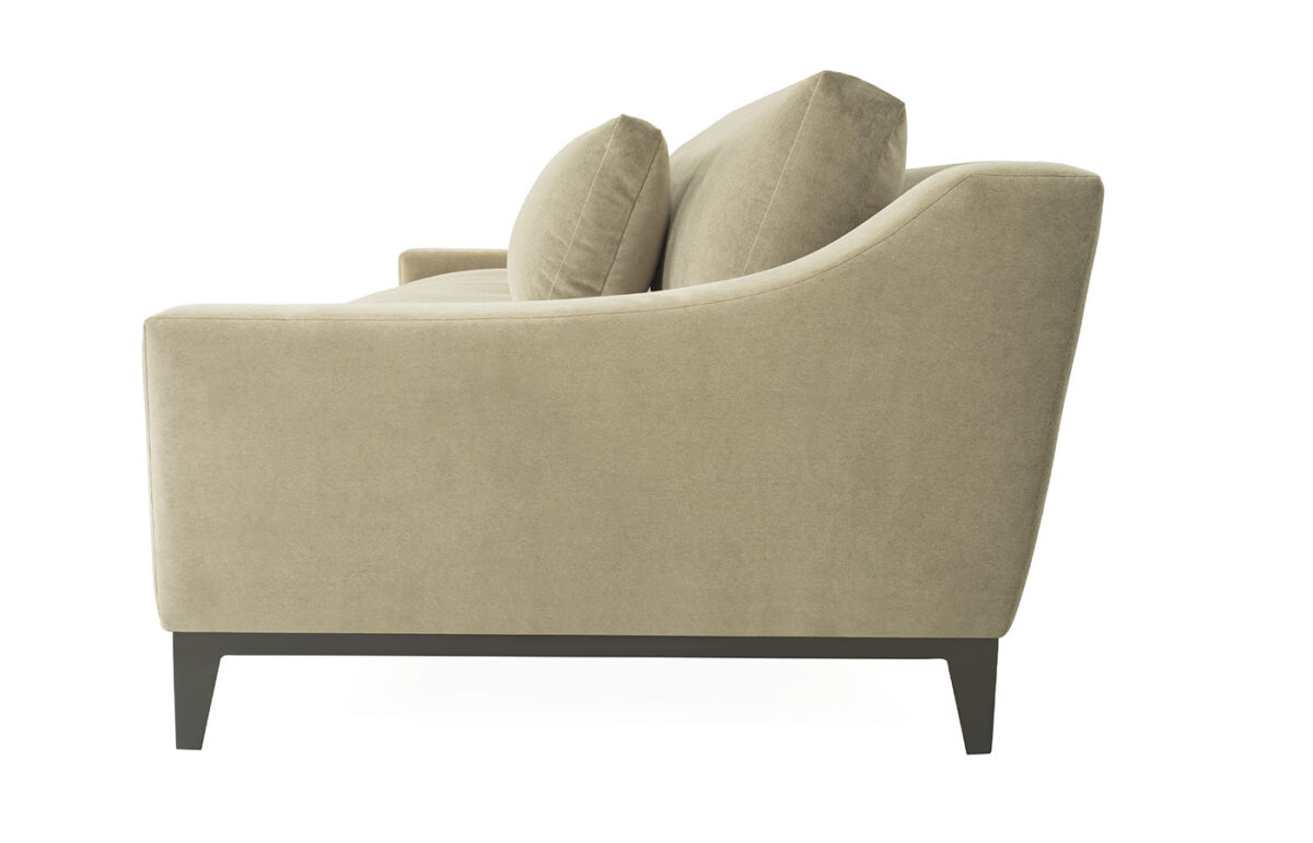 Boulevard (Iron Base) 46"D Sofa (2/1) (Velvet) - Image 4
