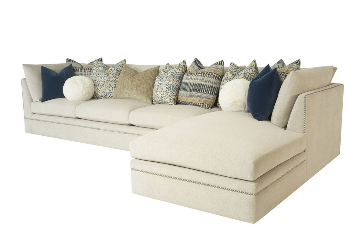 Conner 2pc Chaise Sectional (With Optional Nail Trim) - Image 2