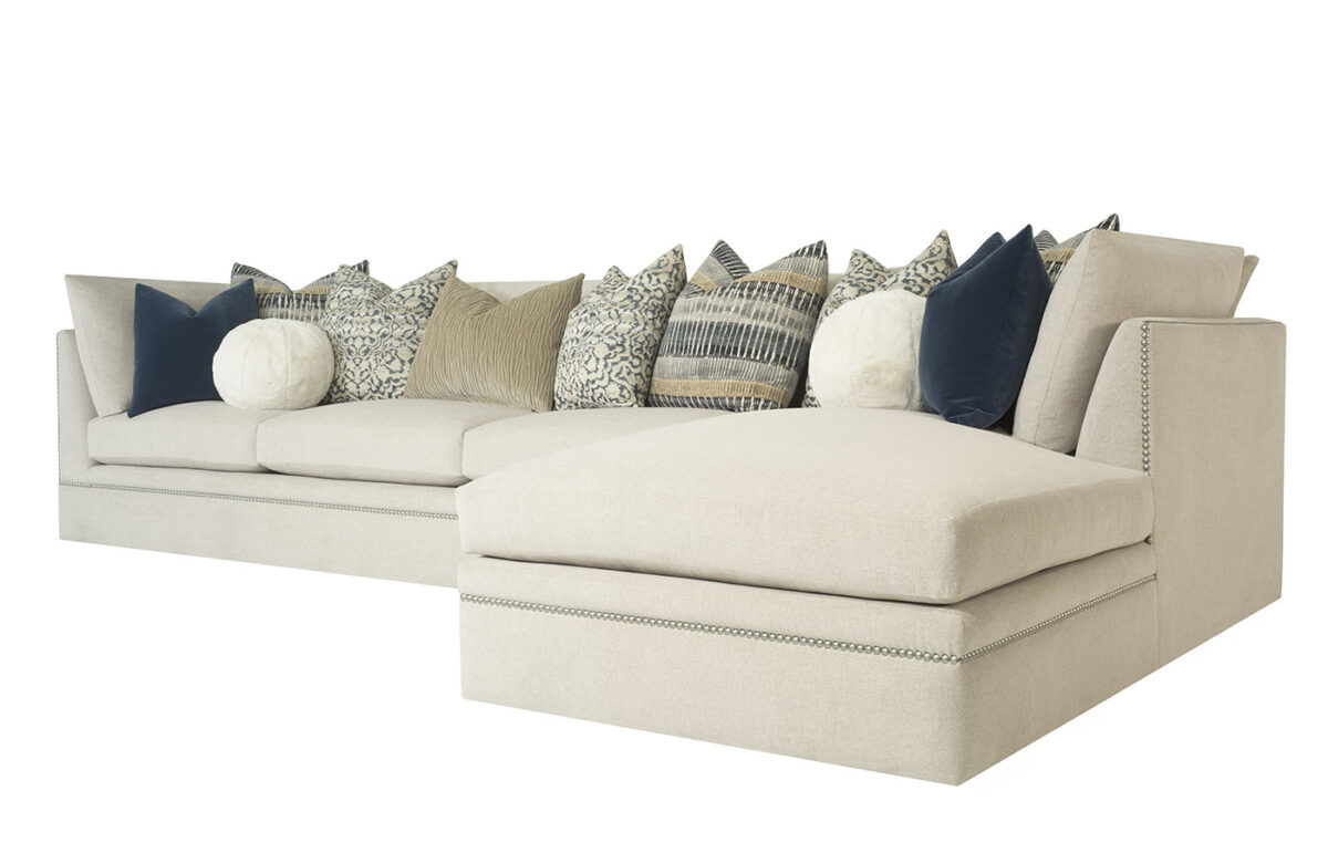 Conner 2pc Chaise Sectional (With Optional Nail Trim) - Image 5