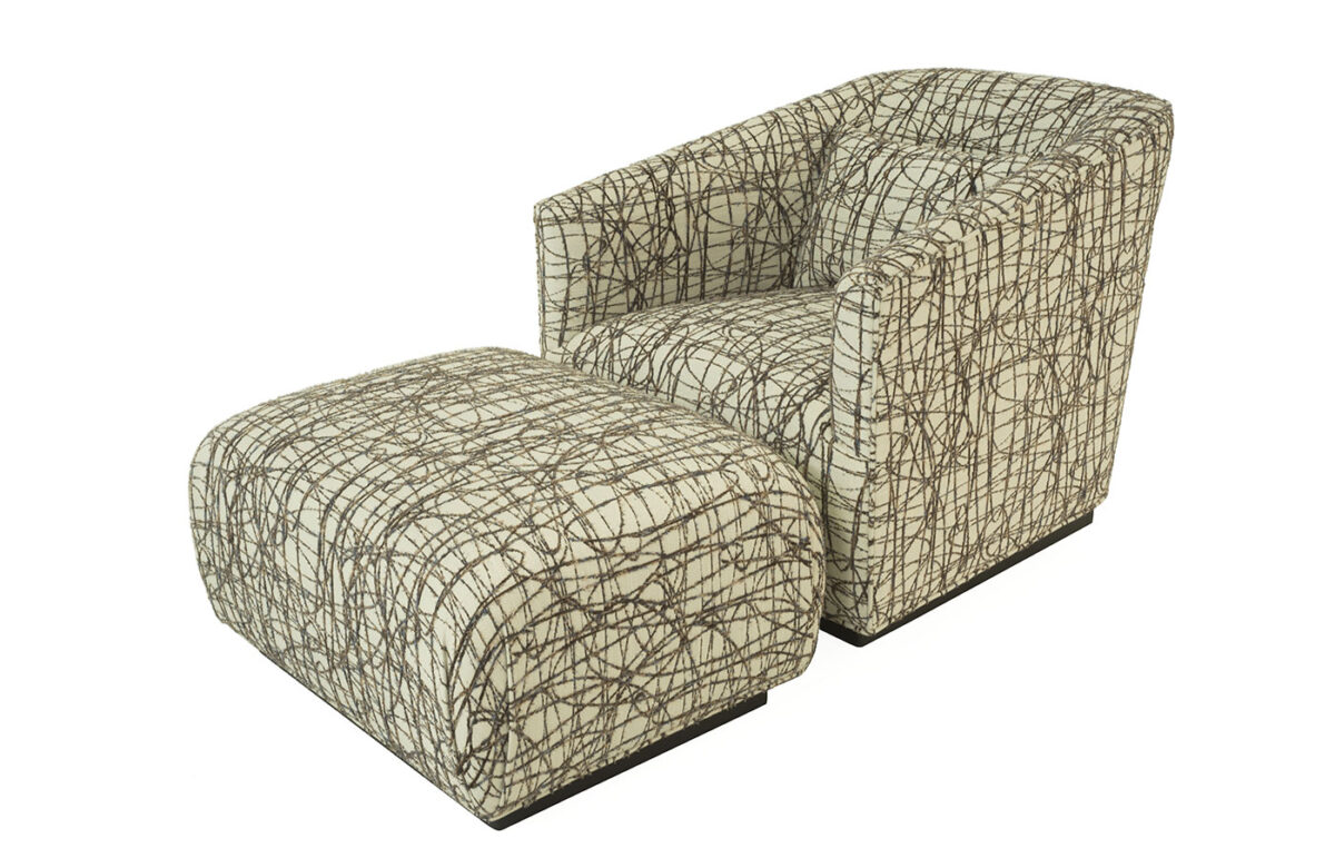 Sia Chair & Ottoman (Pattern)