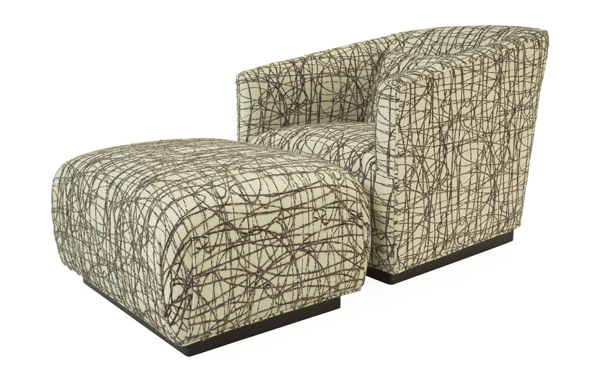 Sia Chair & Ottoman (Pattern) - Image 2