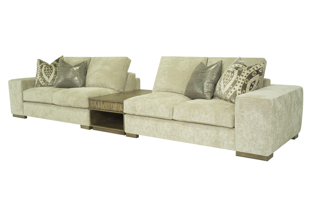 Carbon 2pc Sectional Sofa (with Cuba Sectional Table) - Image 2