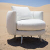Lotus Chair & Swivel Chair (White) - Image 6