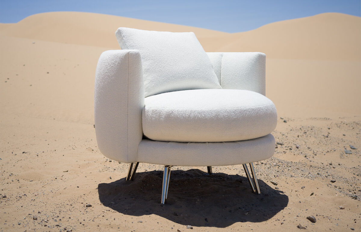 Lotus Chair & Swivel Chair (White) - Image 6