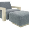 Leon (Wood Arm) Chair & Ottoman