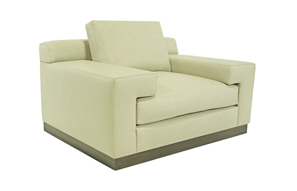 Laurent (Wood Base) Chair & Swivel Chair (Leather)