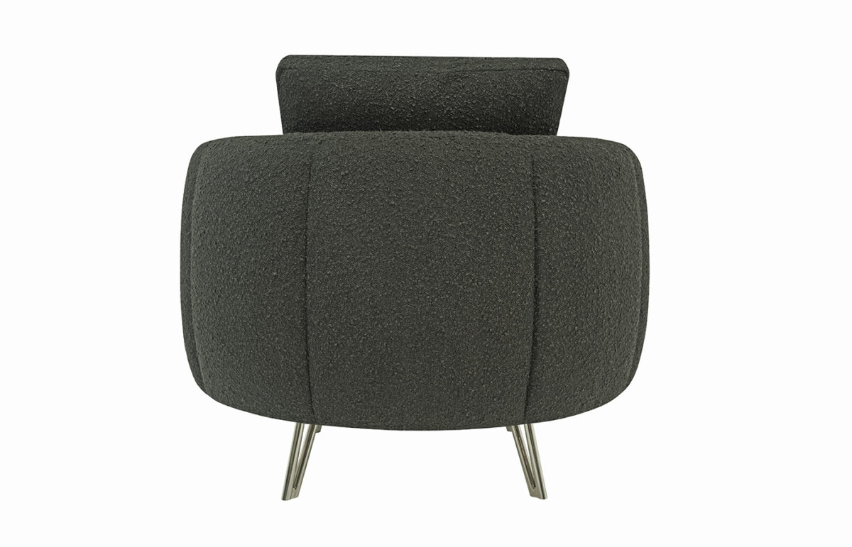 Lotus Chair & Swivel Chair (Black) - Image 5