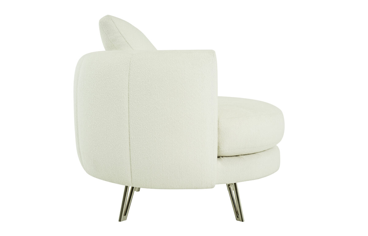 Lotus Chair & Swivel Chair (White) - Image 3