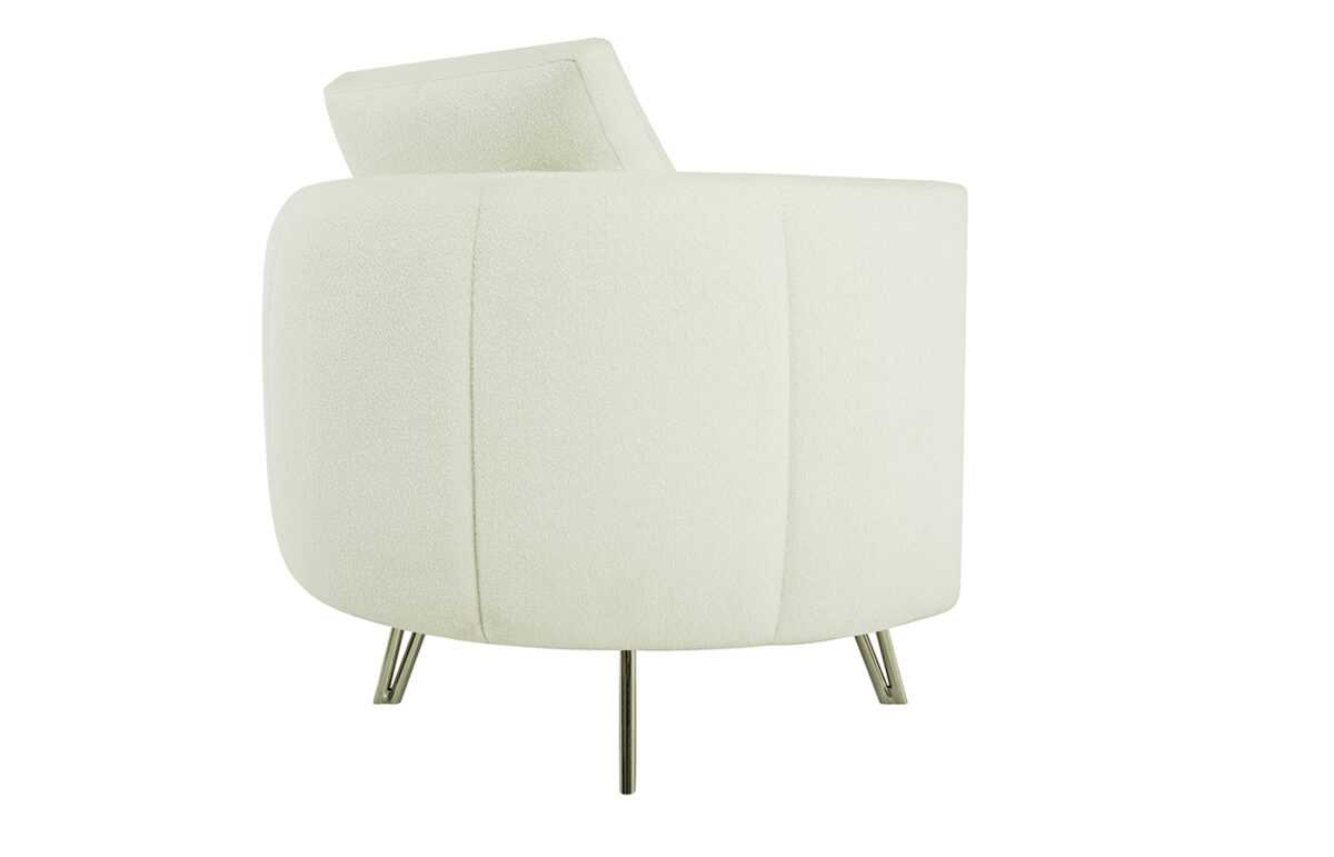 Lotus Chair & Swivel Chair (White) - Image 4