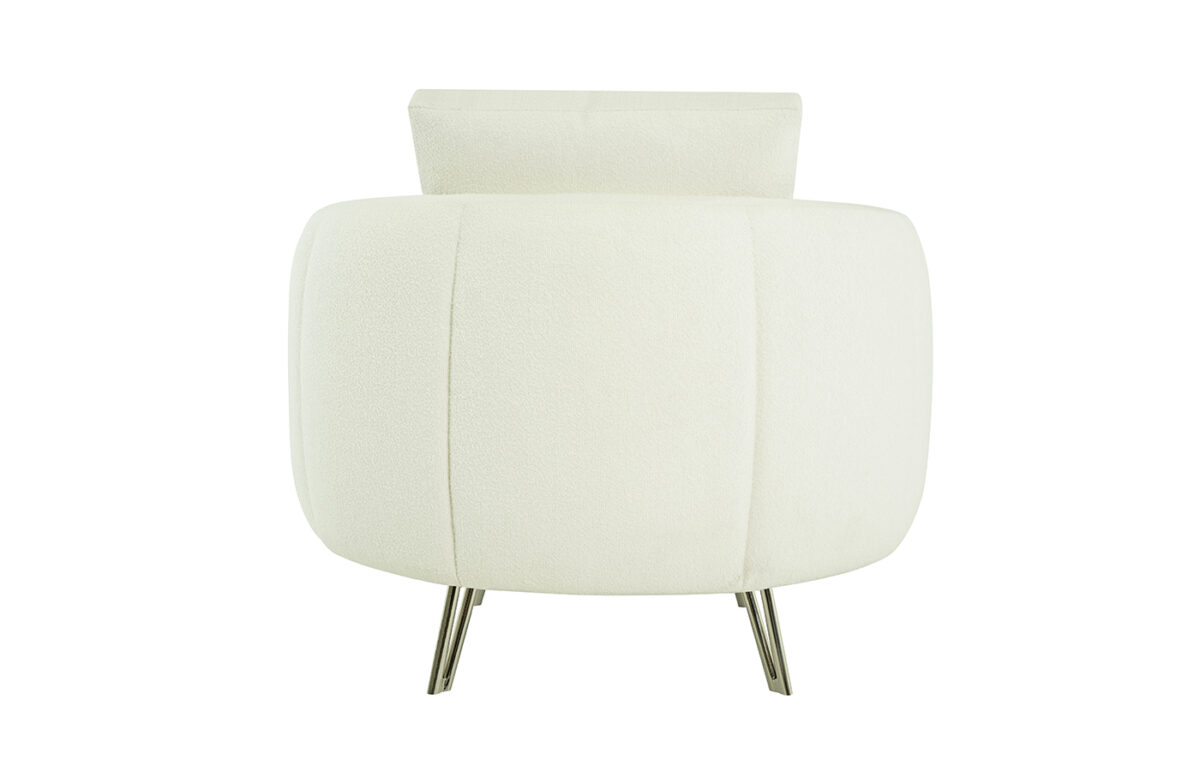 Lotus Chair & Swivel Chair (White) - Image 5