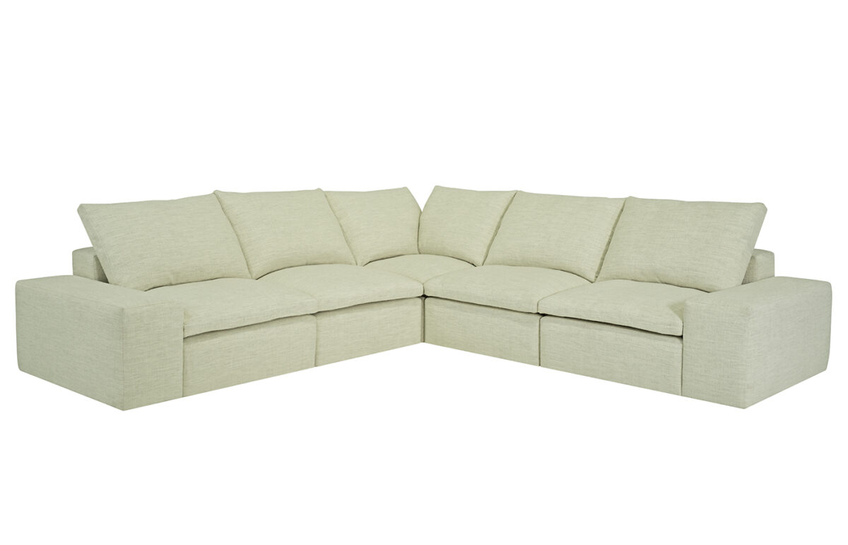 Malibu 5pc Modular Sectional (14in Low Arm) <span style="color: #ff0000;">New!</span>