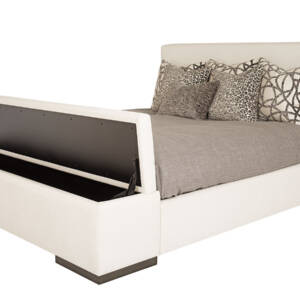 Cielo (Wood Leg) Bed with Storage Footboard <span style="color: #ff0000;"> New!</span> - Image 3