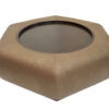 Hublot (Wood Base) Cocktail Ottoman <span style="color: #ff0000;"> New!</span>