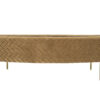 Leia (Brass Leg) Oval Cocktail Ottoman <span style="color: #ff0000;"> New!</span> - Image 2