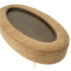 Leia (Brass Leg) Oval Cocktail Ottoman <span style="color: #ff0000;"> New!</span> - Image 3