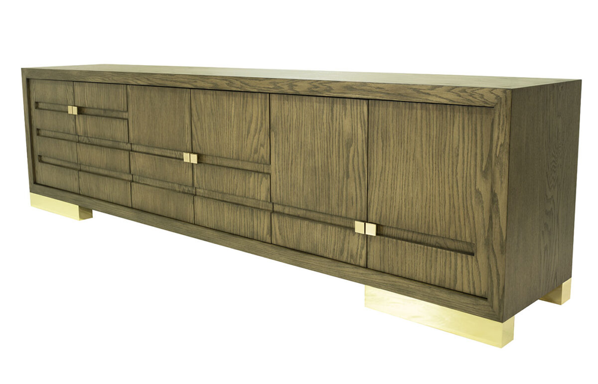 Runway Credenza (Brass Hardware) <span style="color: #ff0000;">New!</span>