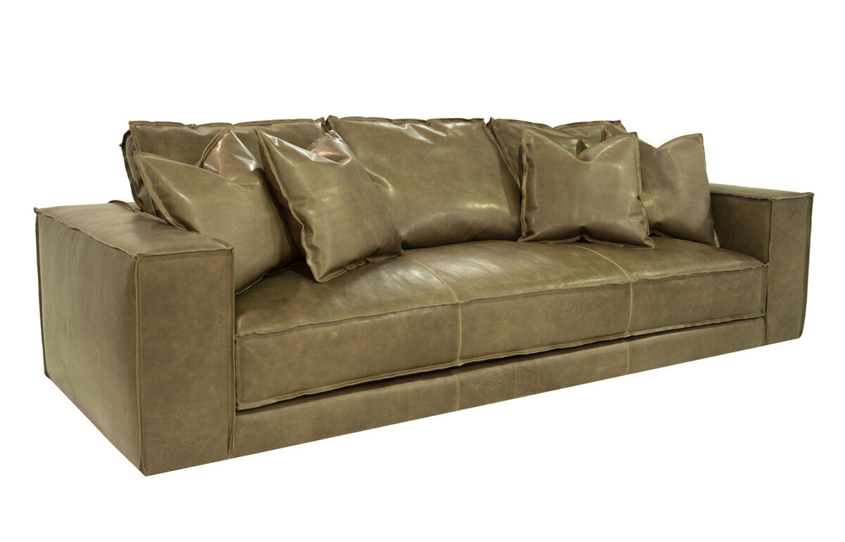 Hamptons Leather Sofa  <span style="color: #ff0000;">New!</span>