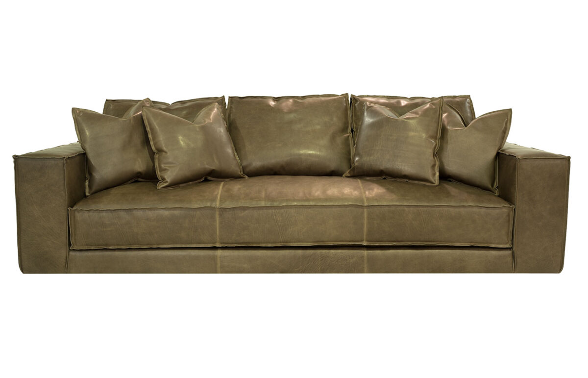 Hamptons Leather Sofa  <span style="color: #ff0000;">New!</span> - Image 2