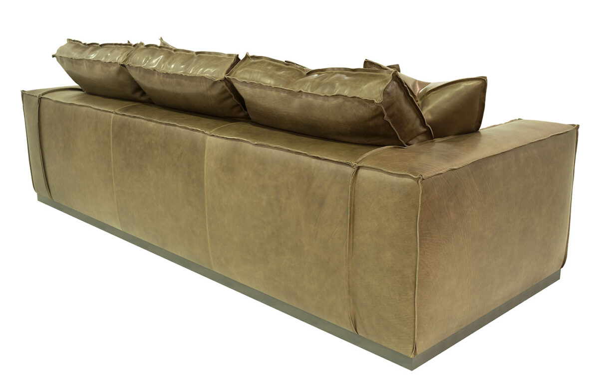 Hamptons (Wood Base) Leather Sofa  <span style="color: #ff0000;">New!</span> - Image 4