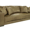 Hamptons (Wood Leg) Leather Sofa  <span style="color: #ff0000;">New!</span>