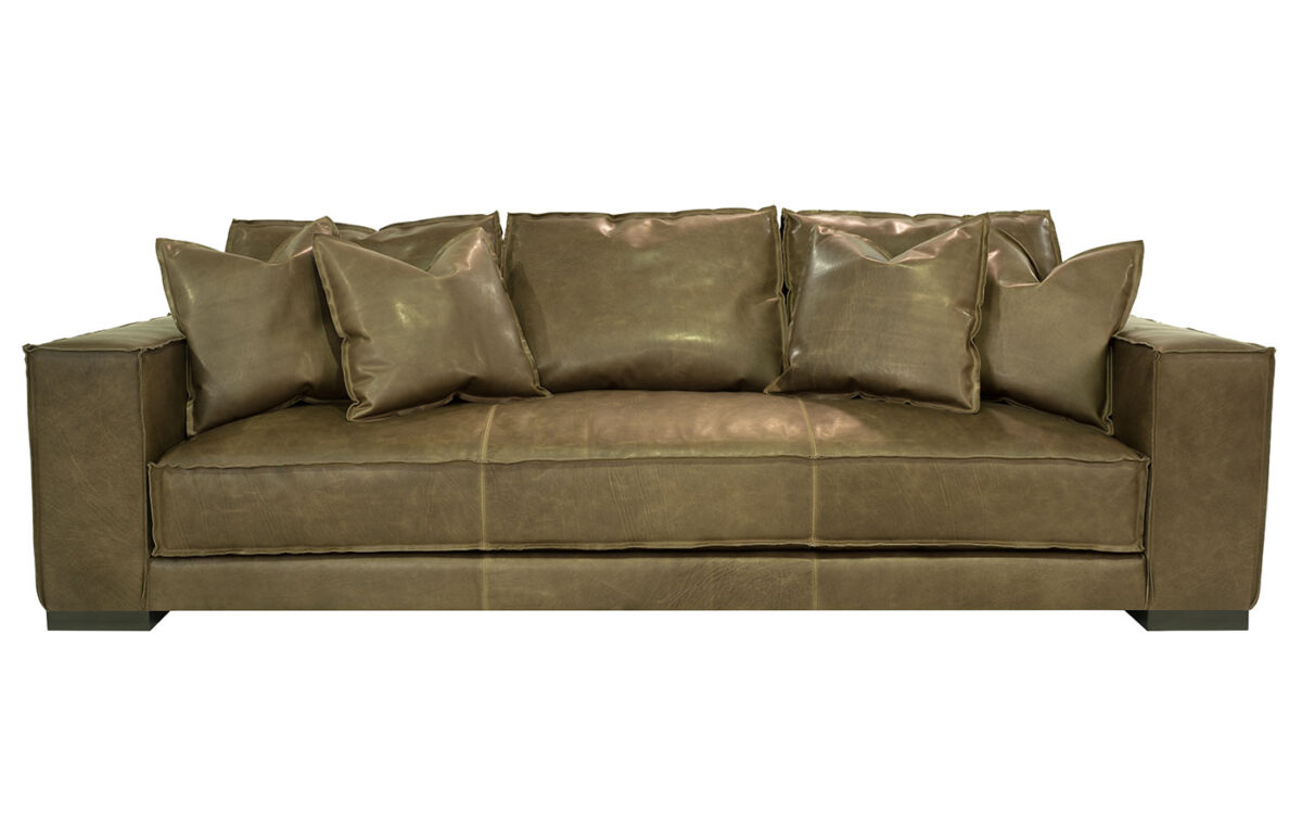Hamptons (Wood Leg) Leather Sofa  <span style="color: #ff0000;">New!</span> - Image 2