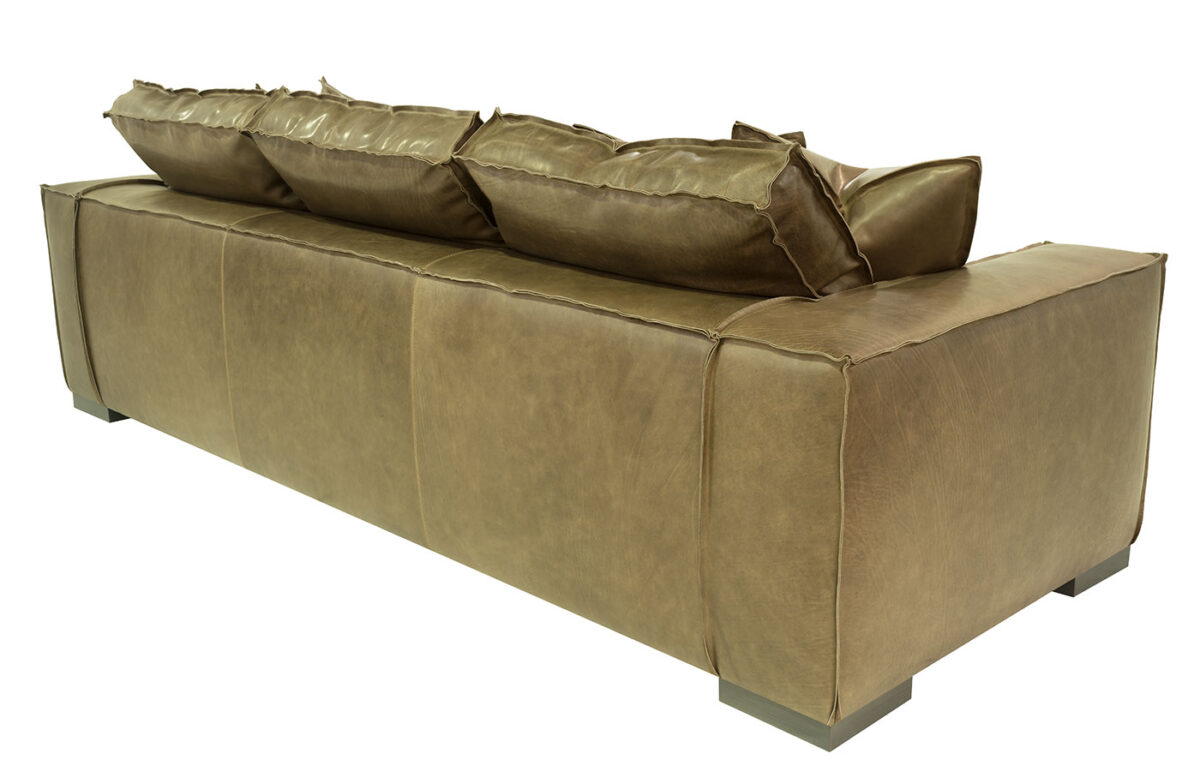Hamptons (Wood Leg) Leather Sofa  <span style="color: #ff0000;">New!</span> - Image 4