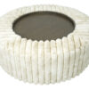 Zai Round Cocktail Ottoman (Fur)