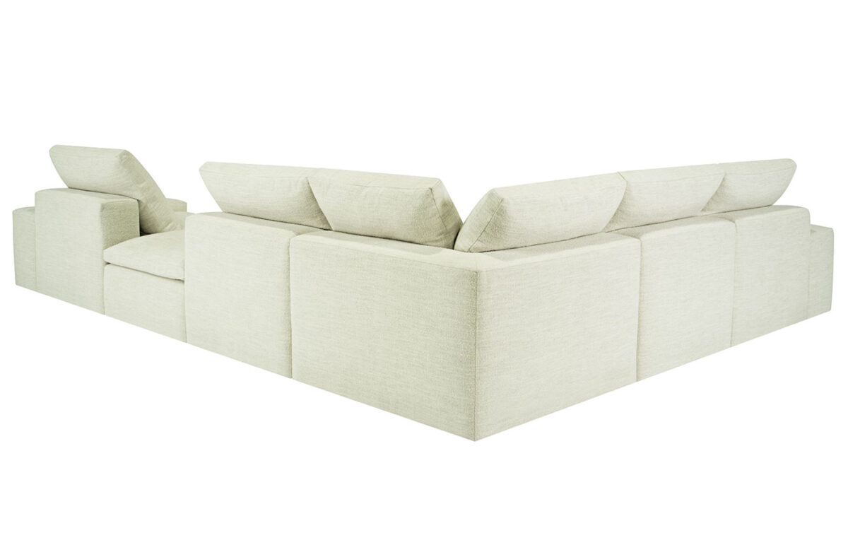 Malibu 6pc Modular Sectional (14in Low Arm with Bumper Ottoman) <span style="color: #ff0000;">New!</span> - Image 2