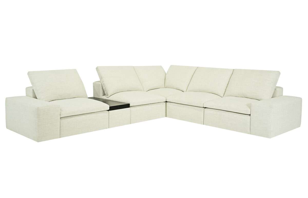 Malibu 6pc Modular Sectional (14in Low Arm with Sectional Table) <span style="color: #ff0000;">New!</span>